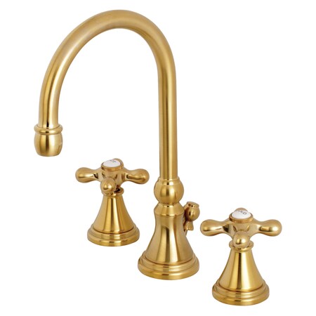 8 Widespread Bathroom Faucet, Brushed Brass